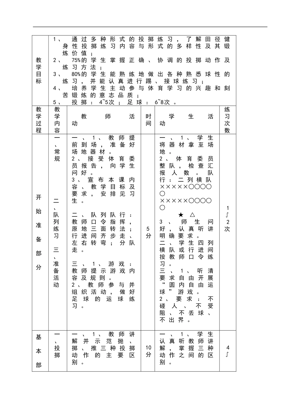 初中体育教案.doc_第2页