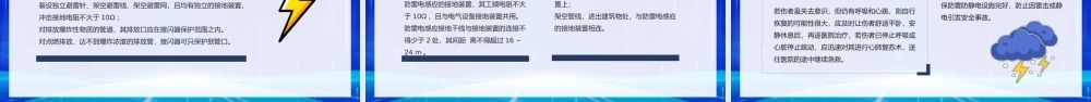 防雷电安全教育PPT夏季预防雷电知识安全教育培训讲座PPT课件（带内容）.pptx