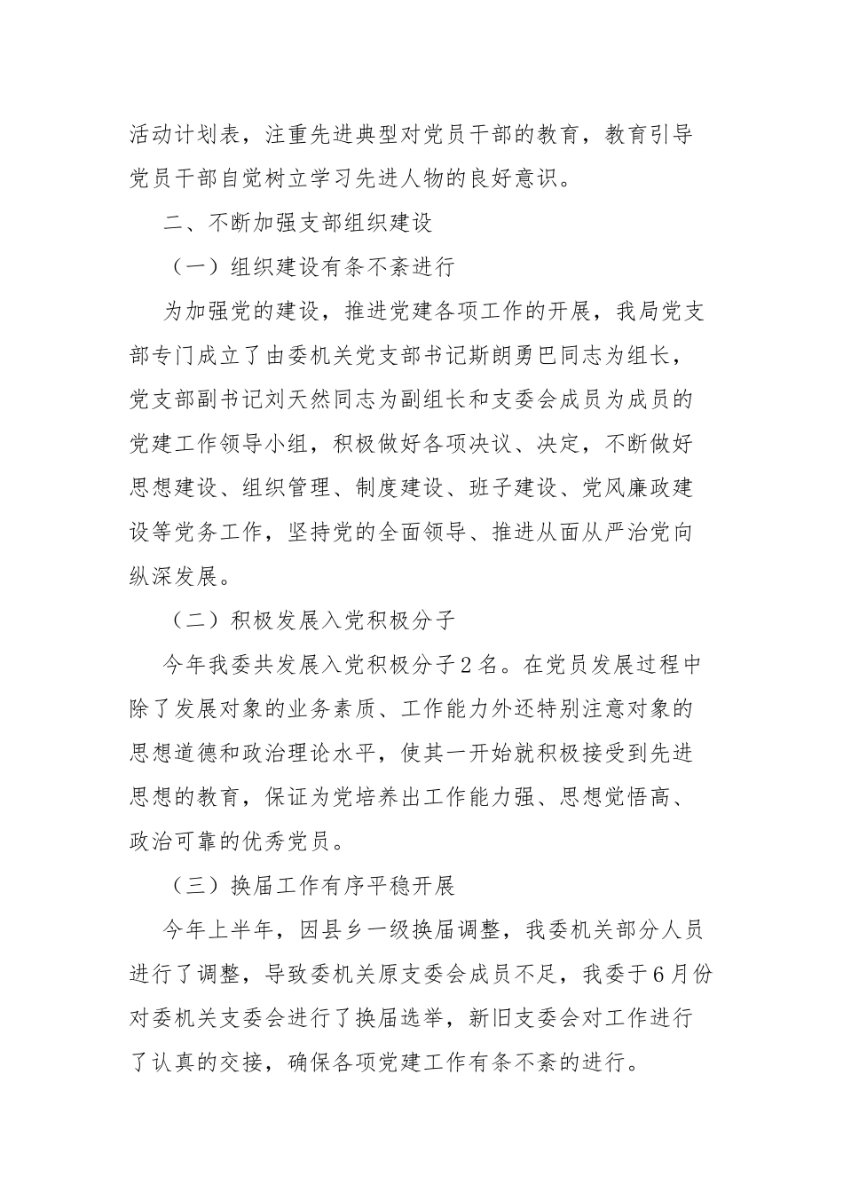 纪委监委党支部上半年工作总结.docx_第2页