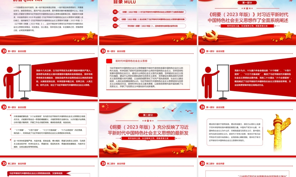 学好用好xin时代zhong国特色社会主义思想学习纲要PPT党课.pptx