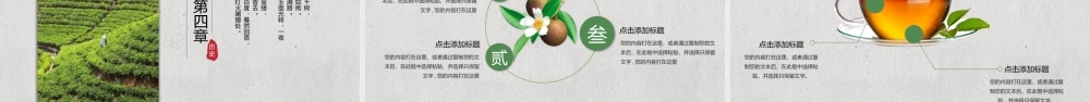 荷花荷叶莲蓬背景的国风茶文化主题.pptx