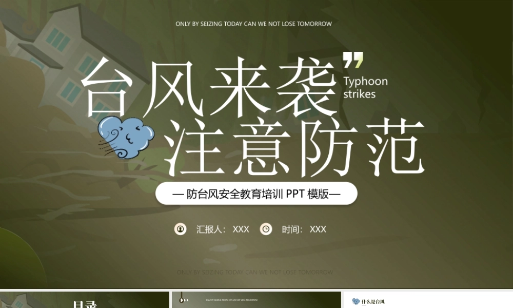 防台风安全教育培训PPT防范台风台风自救主题班会PPT课件（带内容）.pptx