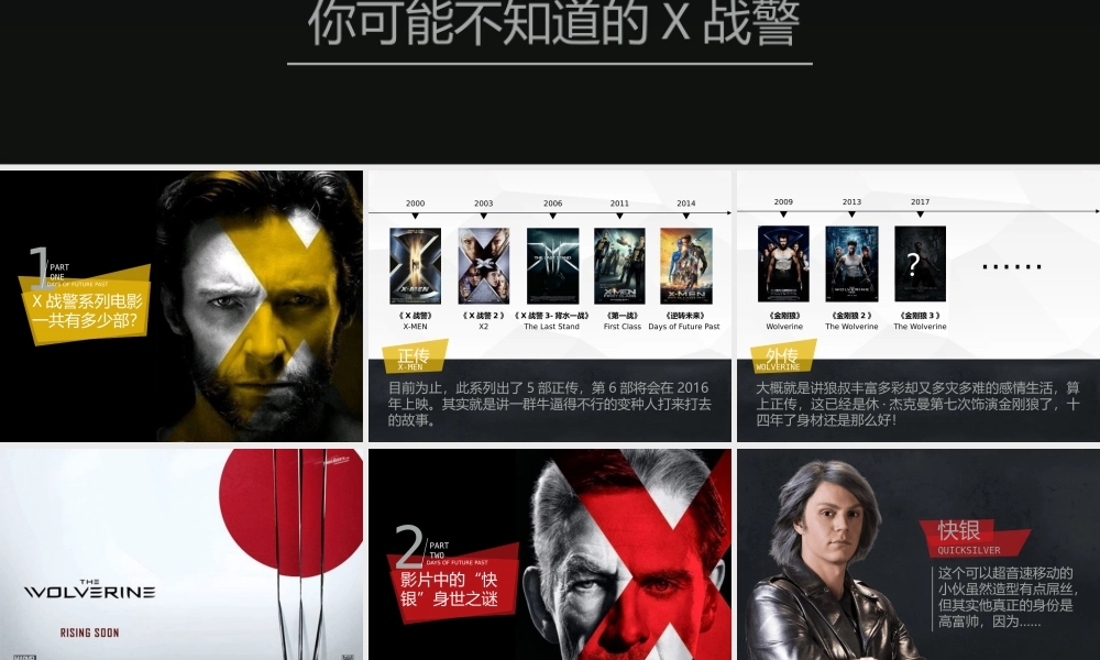 你可能不知道的X战警.pptx