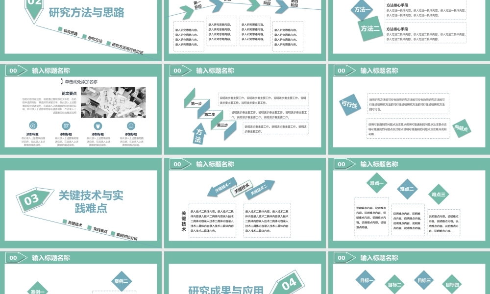 绿色简约风毕业论文答辩关键技术与实践难点.pptx