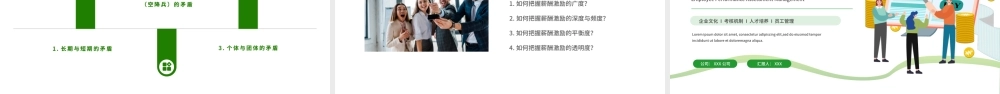 绿色简约企业员工管理绩效考核薪酬管理体系PPT模板.pptx