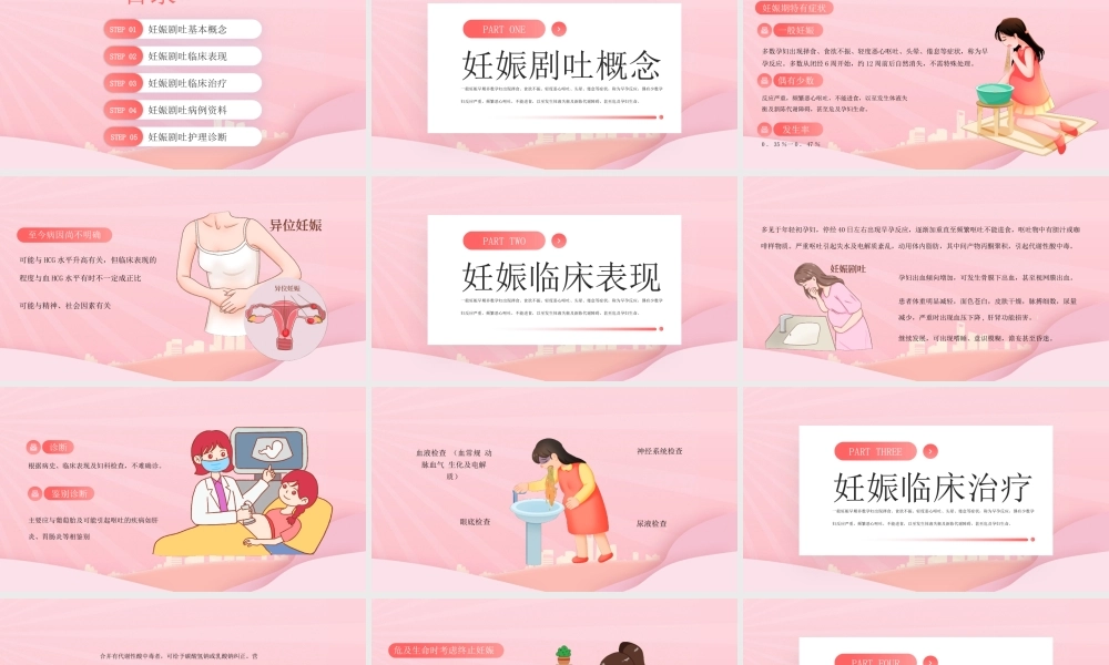 孕妈妈妊娠剧吐护理PPT妊娠剧吐概念临床表现临床治疗病例资料护理诊断PPT课件（带内容）.pptx