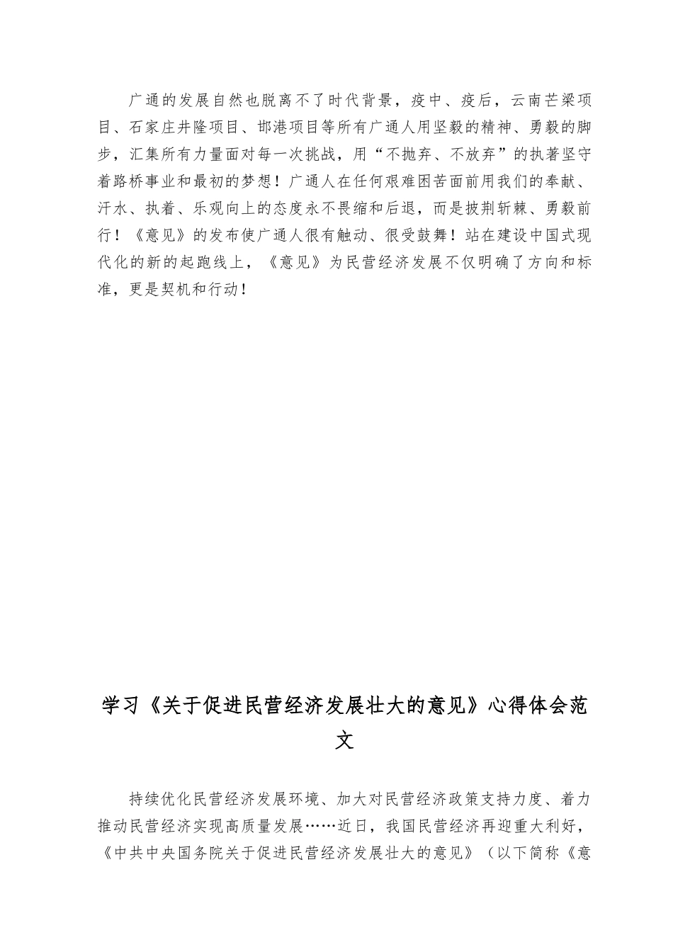 （3篇）2023年学习《关于促进民营经济发展壮大的意见》心得体会.docx_第2页