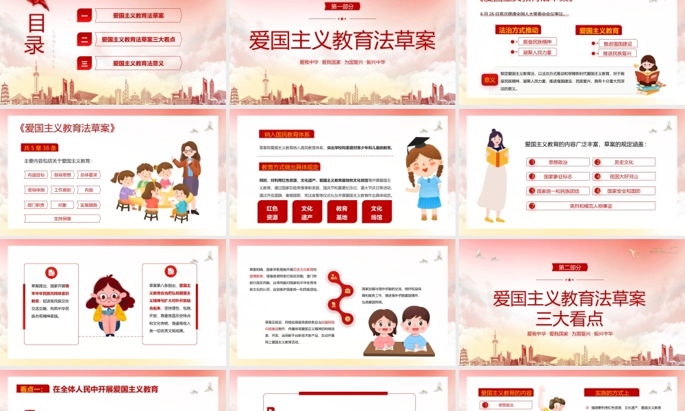 红色党政风爱国主义教育法草案.pptx