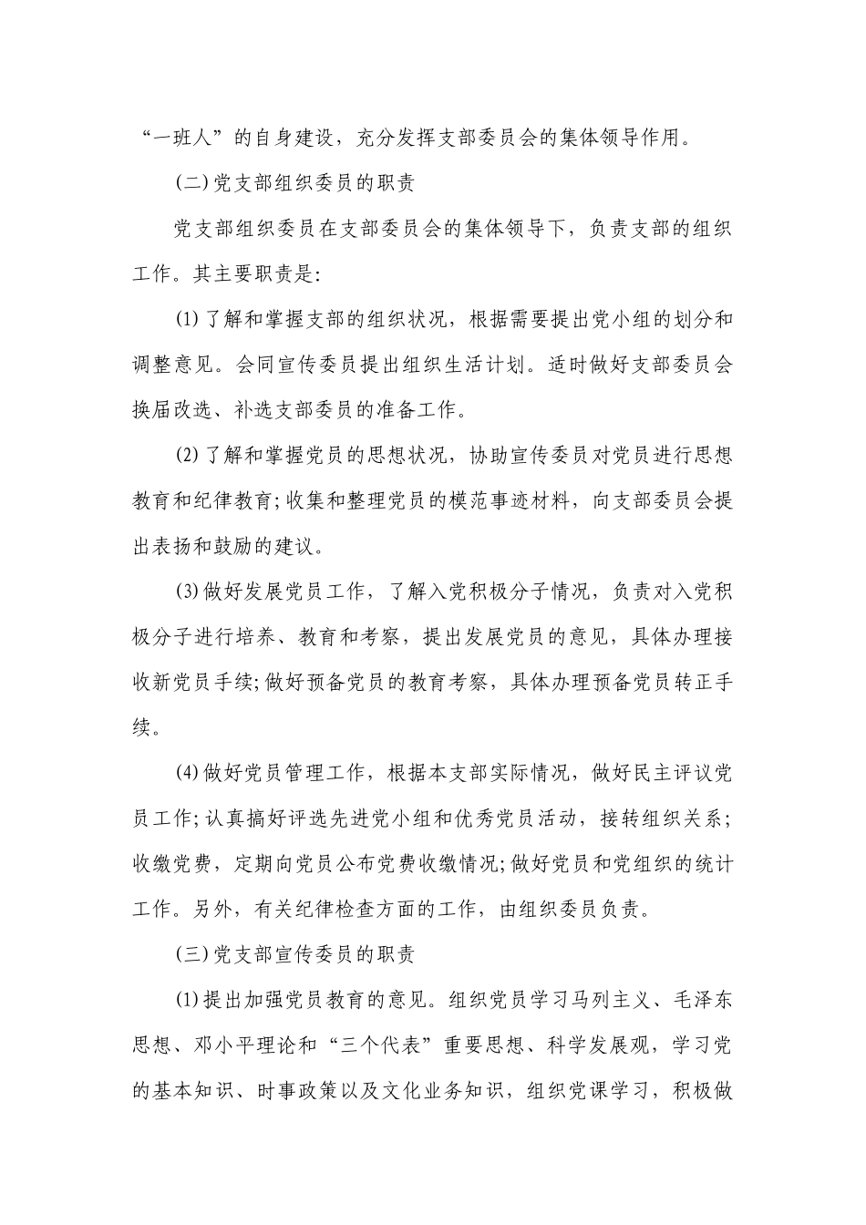 党支部委员会分工及职责10篇.docx_第3页