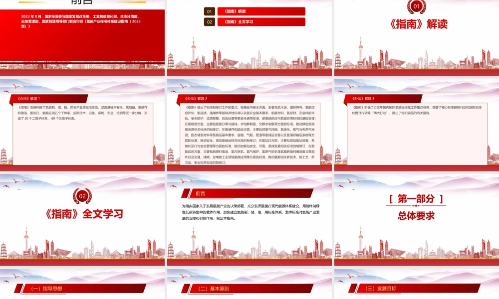 学习《氢能产业标准体系建设指南（2023版）》重点要点内容PPT课件（带内容）.pptx