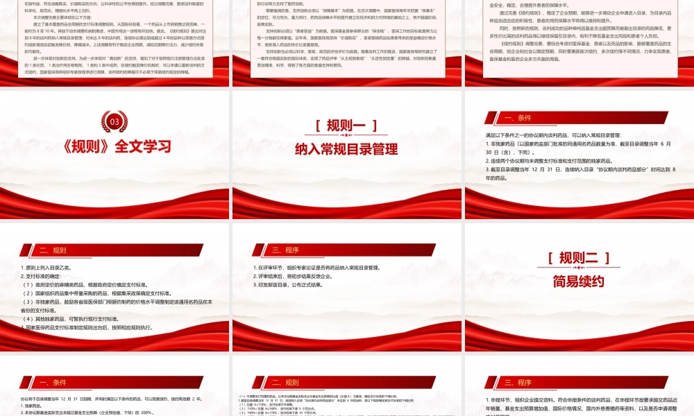 2023《谈判药品续约规则》全文学习PPT巩固谈判成果确保谈判工作持续健康发展PPT课件（带内容）.pptx