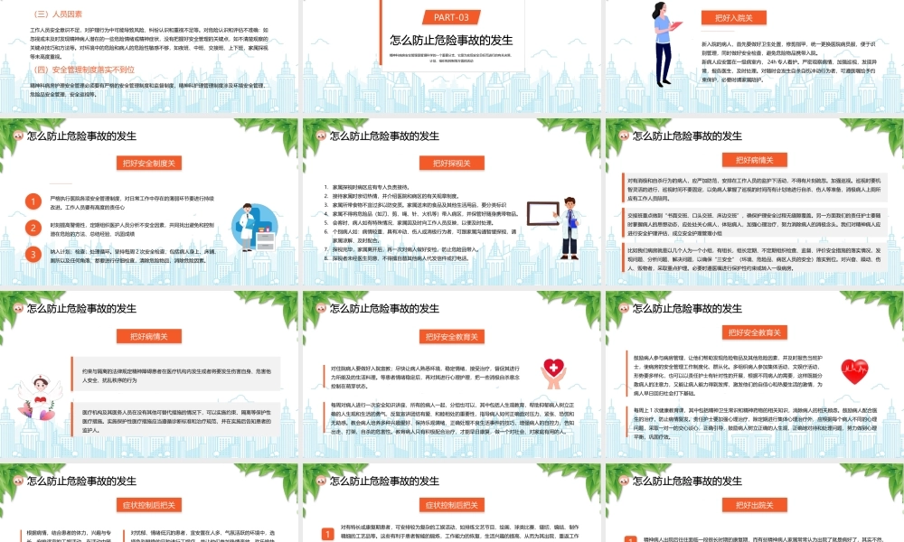 精神科病房安全管理PPT精神科护理涉及的相关问题PPT课件（带内容）.pptx