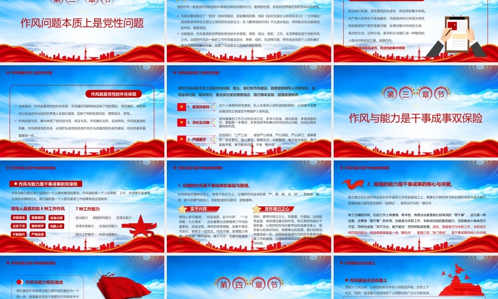 锻炼过硬能力塑造优良作风PPT作风与能力是干事成事双保险PPT课件（带内容）.pptx