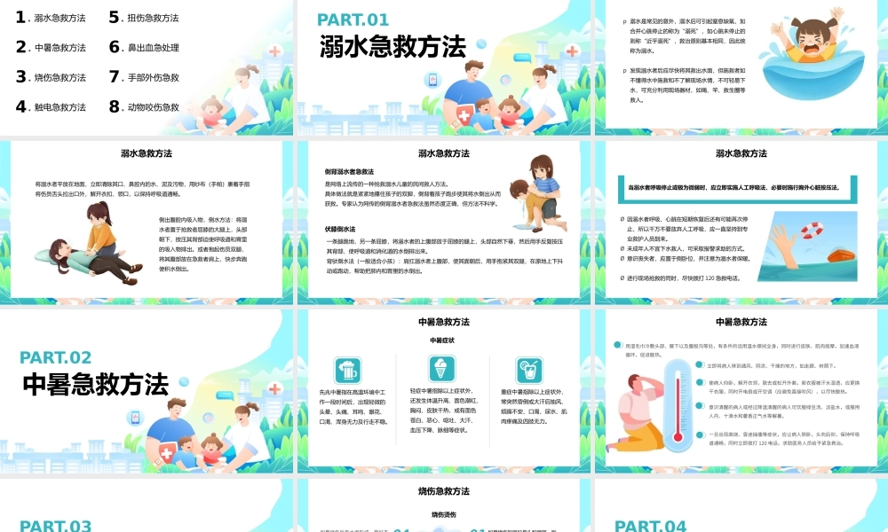 医疗家庭急救常识培训PPT模板.pptx
