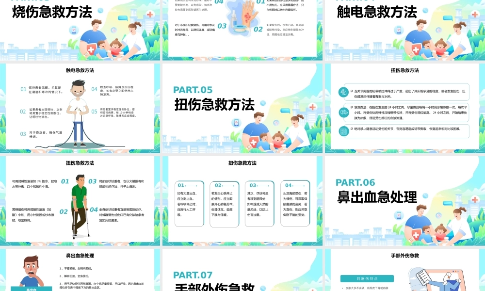 医疗家庭急救常识培训PPT模板.pptx