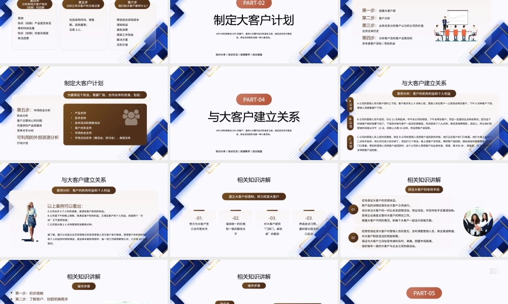 XX企业大客户管理培训PPT大客户的管理与分析PPT课件（带内容）.pptx