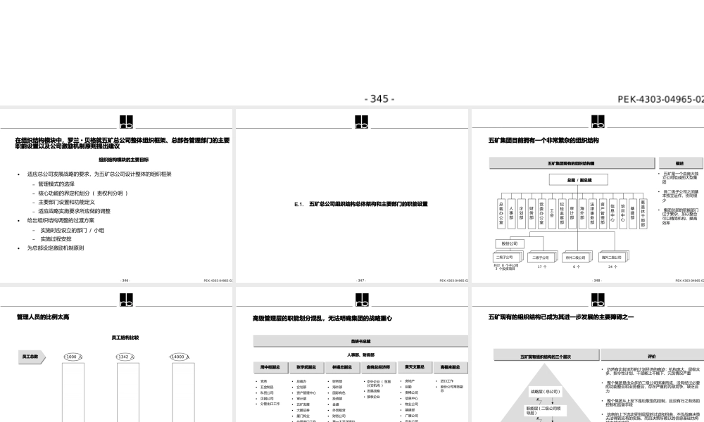 矿业公司组织结构调整框架建议报告.pptx