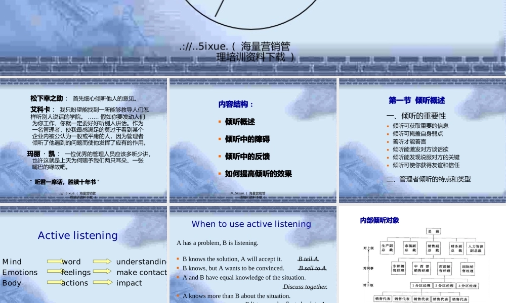 管理沟通中如何倾听技巧培训.pptx