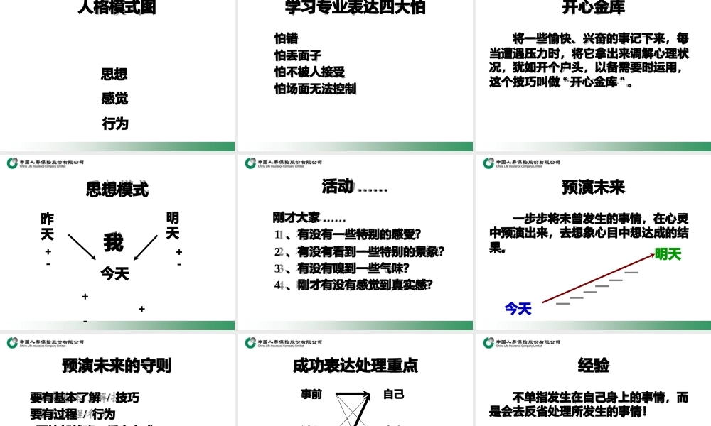 保险公司讲师专业表达能力训练.pptx