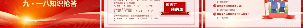 九一八事变勿忘国耻振兴中华PPT用实际行动传承抗战精神PPT课件（带内容）.pptx