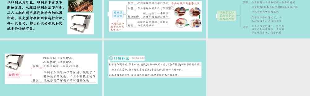 教科版六年级上册科学第3单元第6课 推动社会发展的印刷术 课件（ppt教学）.pptx