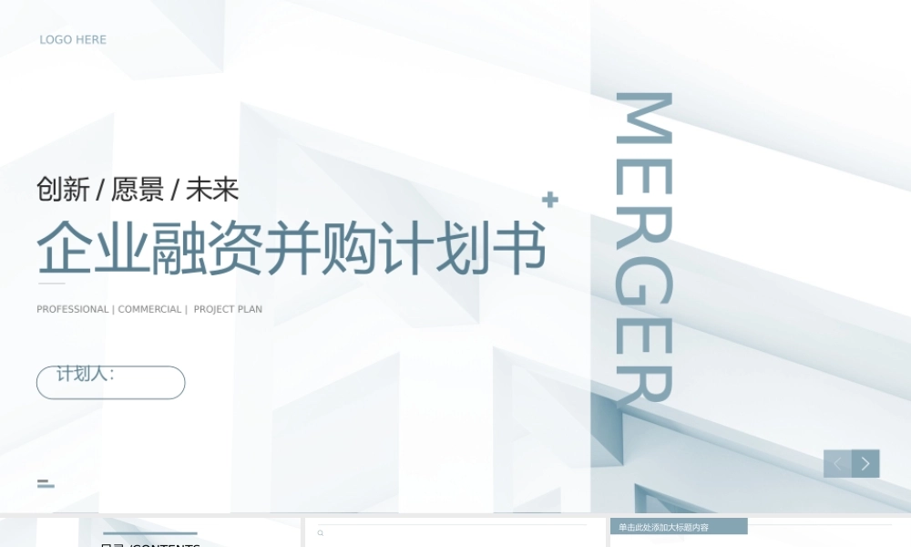 企业融资并购计划书.pptx