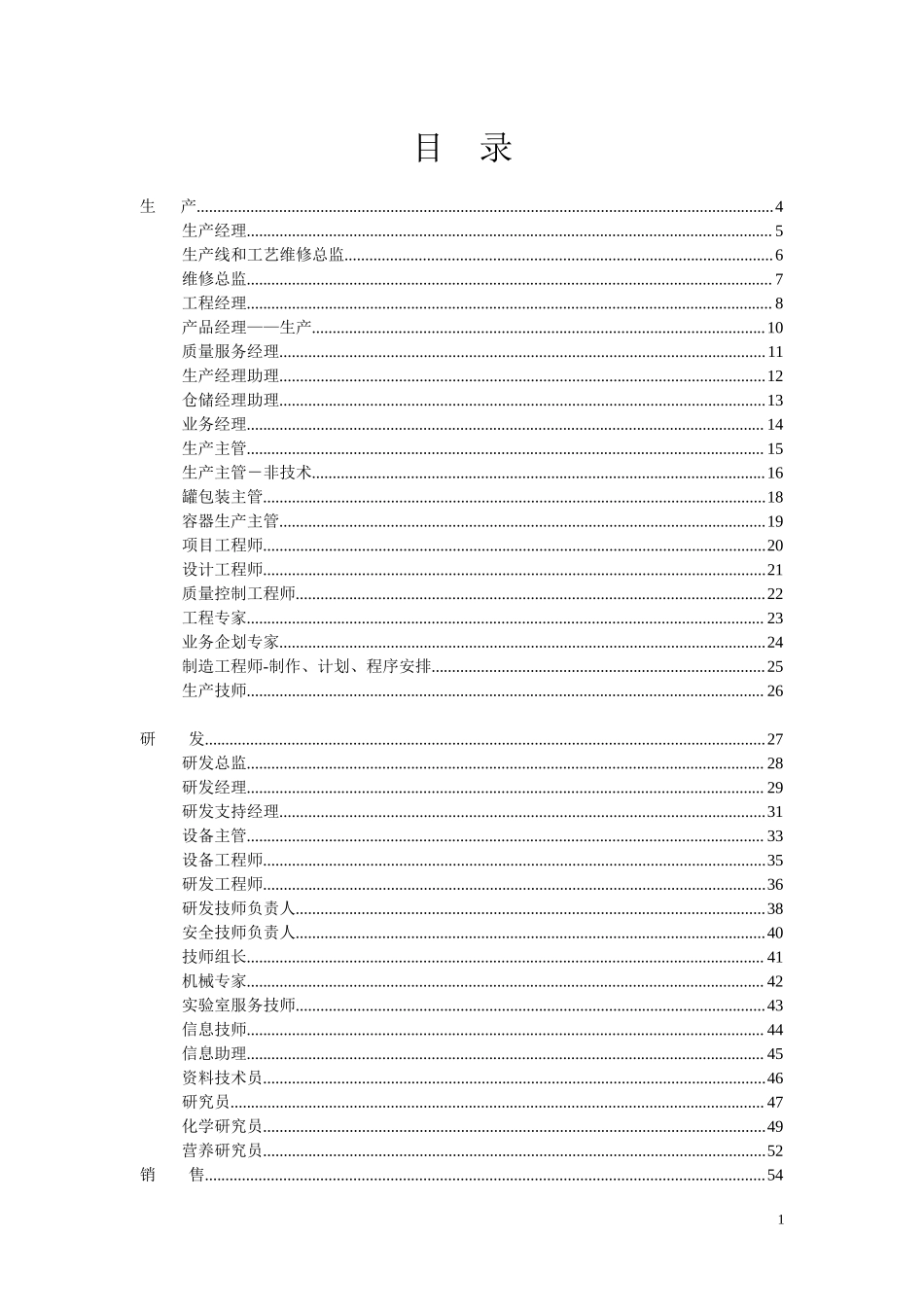 公司各岗位KPI绩效考核指标库汇编160页.docx_第2页