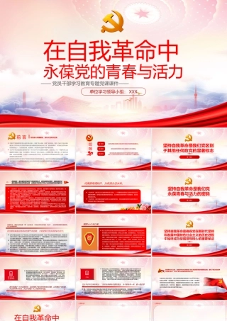 在自我革命中永葆党的青春与活力PPT坚持自我革命是我们党永葆青春与活力的密码PPT课件（带内容）.pptx