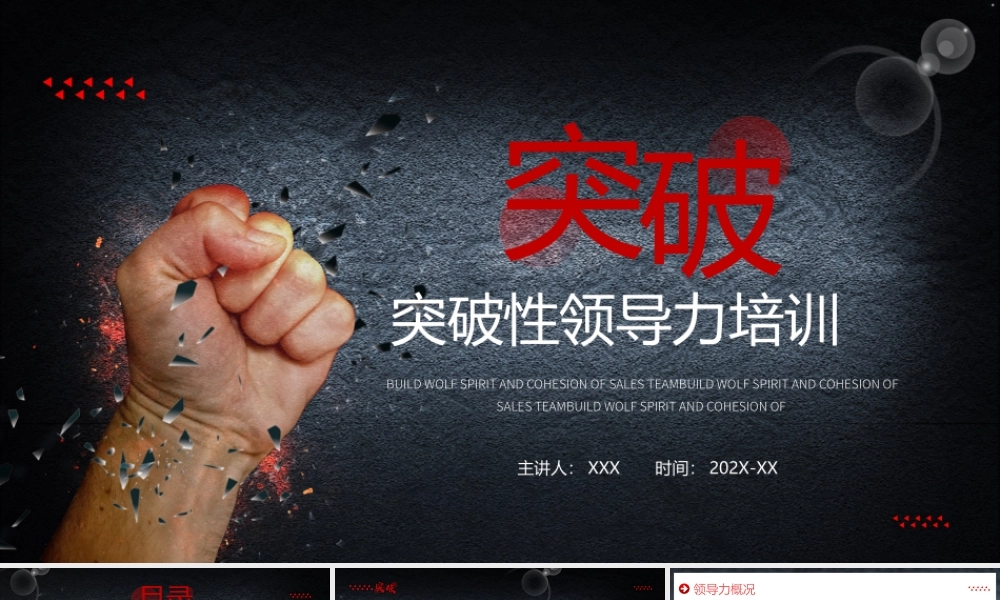 突破性领导力培训PPT突破性领导策略PPT课件（带内容）.pptx