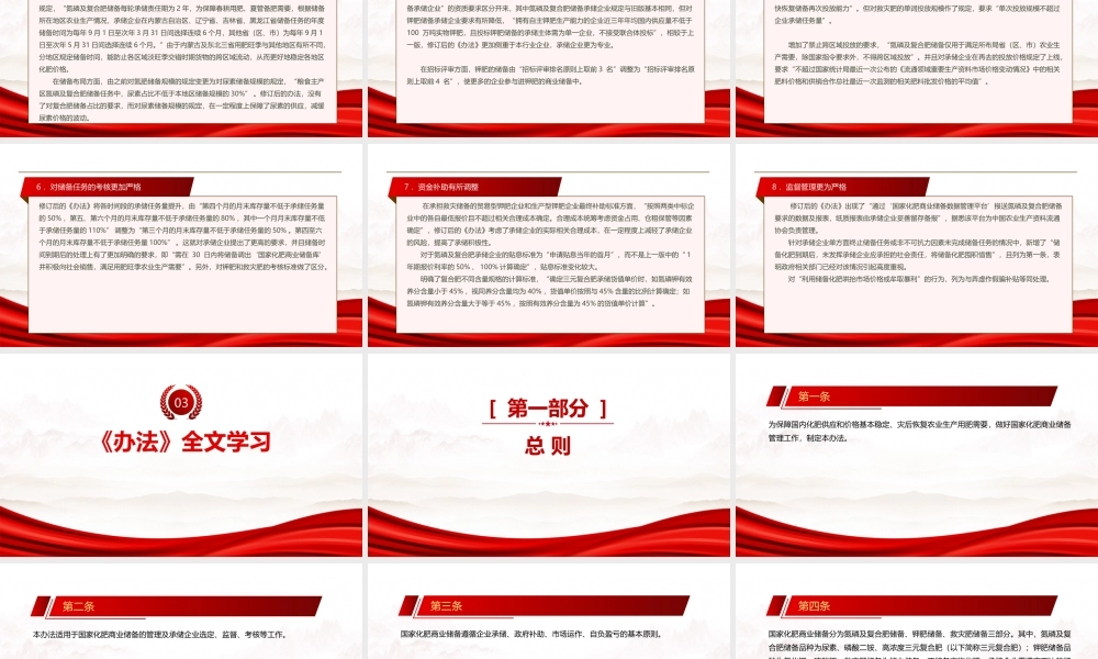 2022《国家化肥商业储备管理办法》全文学习PPT课件（带内容）.pptx
