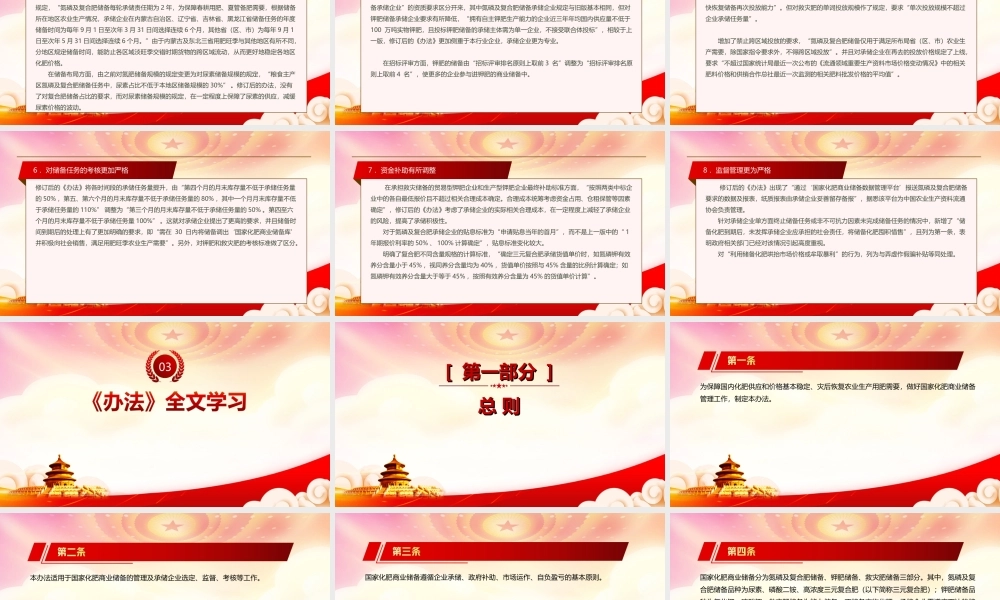 学习2022《国家化肥商业储备管理办法》重点内容PPT课件（带内容）.ppt