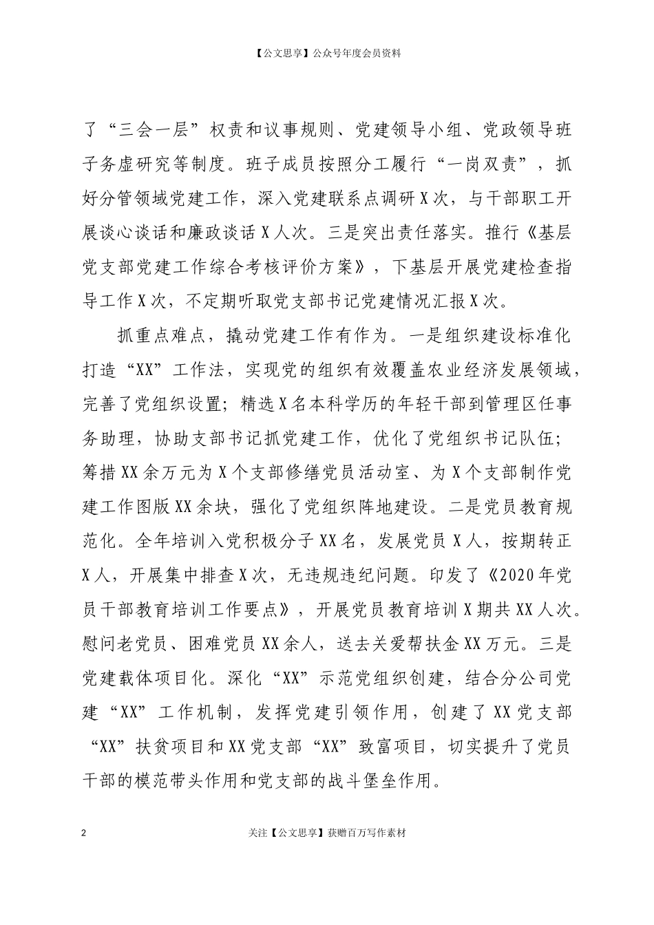 200462020年度基层党建工作专项述职报告.docx_第2页