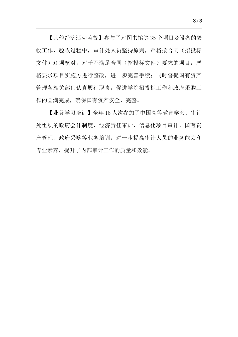高校审计工作总结.docx_第3页