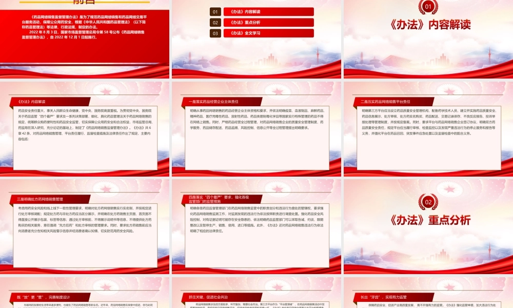学习2022《药品网络销售监督管理办法》重点要点PPT课件（带内容）.ppt