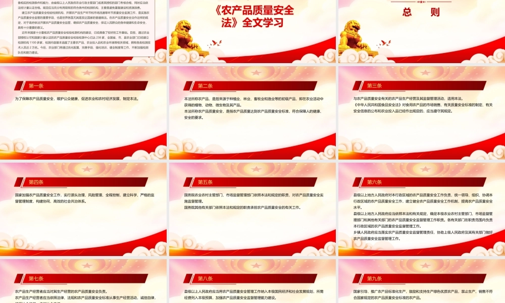 学习2022《农产品质量安全法（2022修订）》重点内容PPT课件（带内容）PPT课件（带内容）.pptx