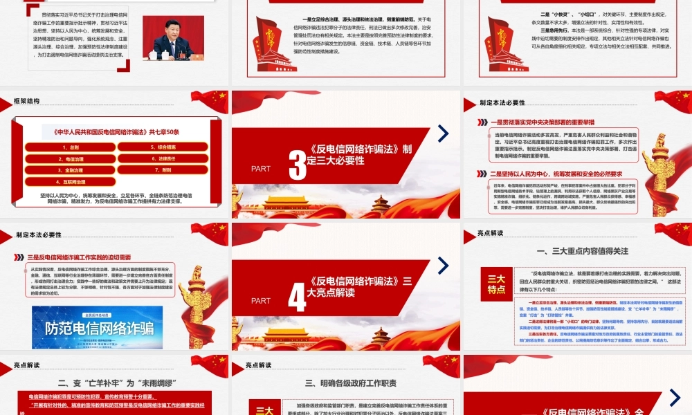 学习2022修订反电信网络诈骗法动态学习全文.ppt