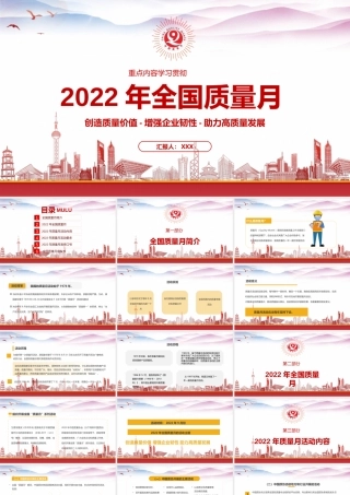2022全国质量月活动PPT创造质量价值增强企业韧性助力高质量发展PPT课件（带内容）.pptx