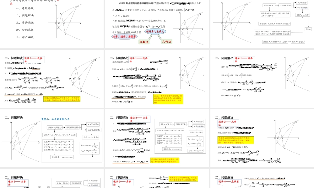 2022年全国高考数学试题试题课件.pptx