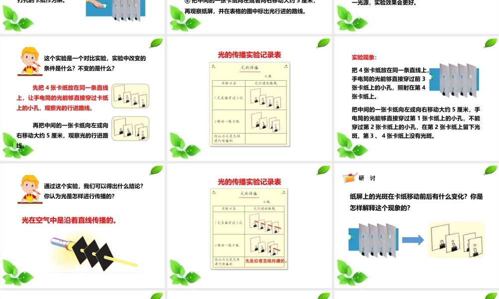 2021新教科版科学五年级上册1.2.光是怎样传播的课件.pptx
