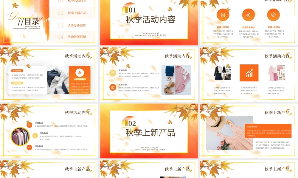 秋季新品上新活动策划 .pptx