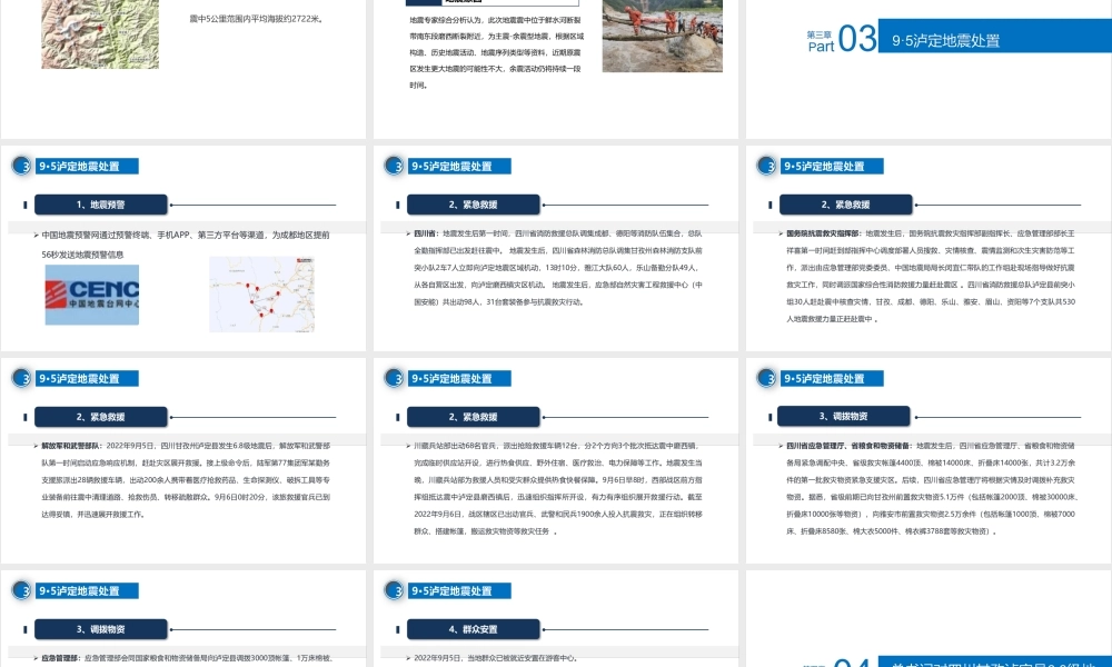 2022年四川泸定9月5日发生6.8级地震党课学习PPT.ppt