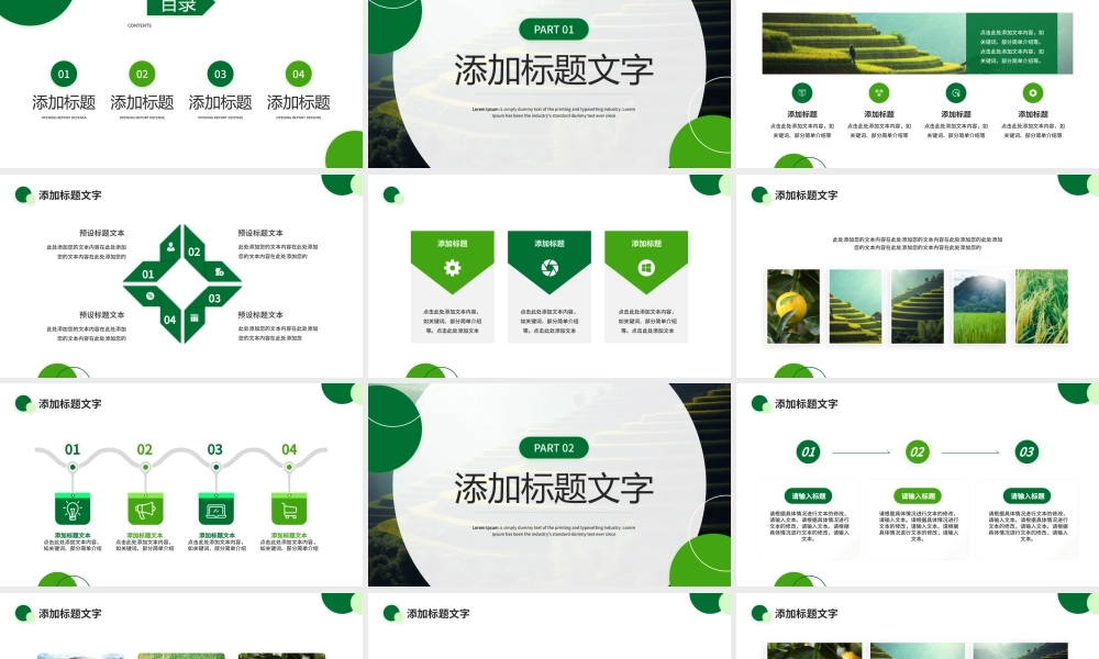 绿色简约风大学生暑假三下乡社会实践PPT模板.pptx