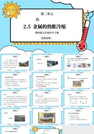 教科版五年级科学下册第二单元《热-金属的热胀冷缩》PPT课件.pptx