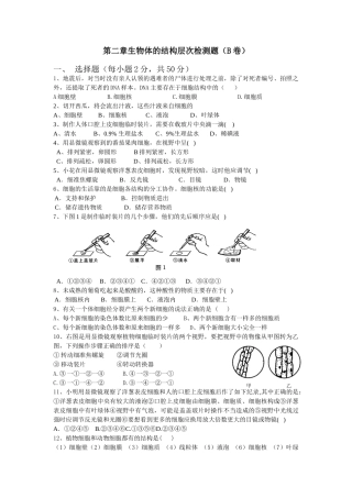 第二章生物体的结构层次检测题.doc