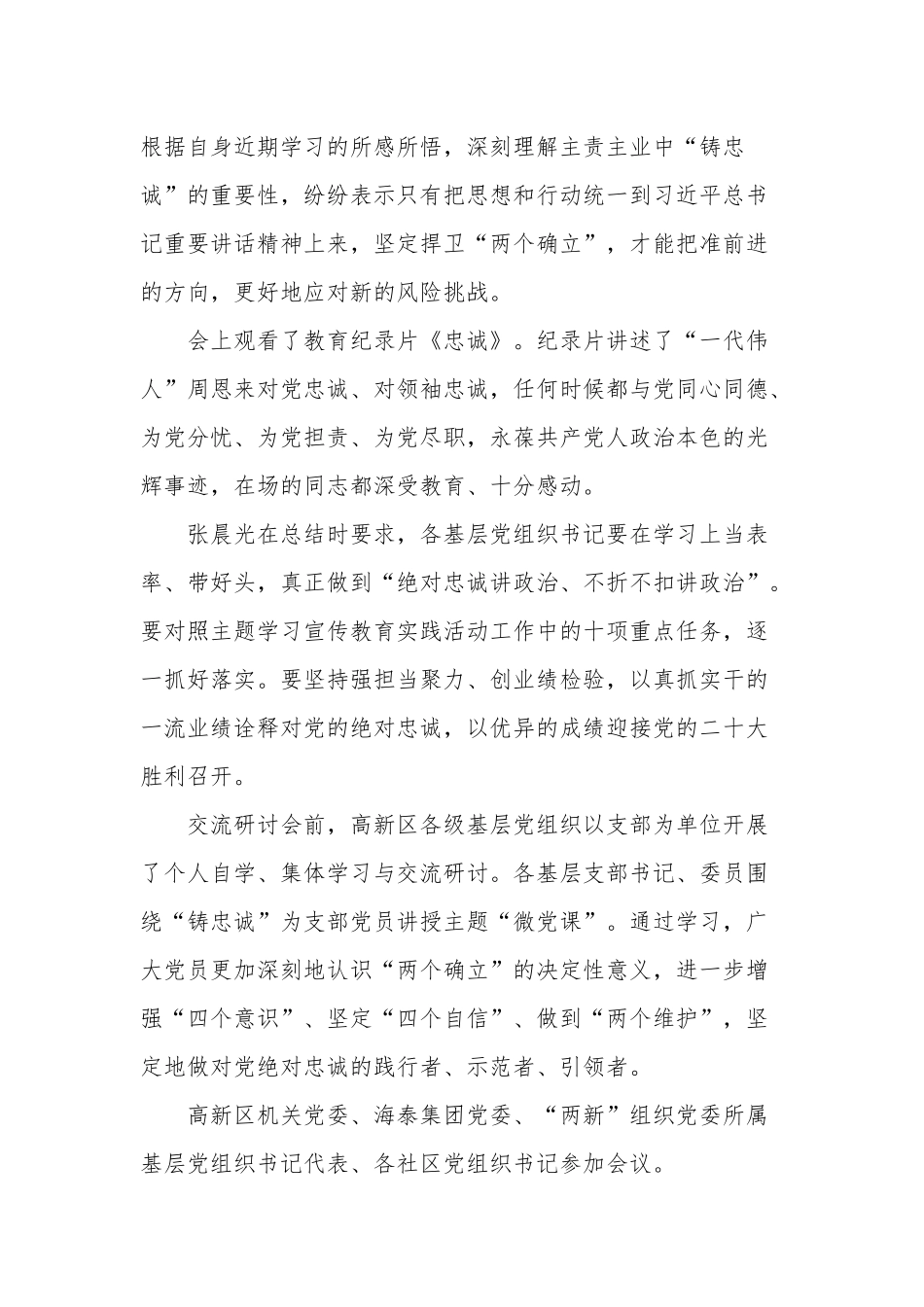 迎盛会铸忠诚强担当创业绩心得体会3 篇.docx_第3页