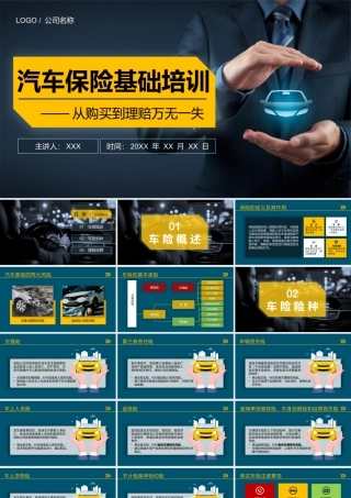 汽车保险基础培训PPT从购买到理赔万无一失PPT课件（带内容）.pptx