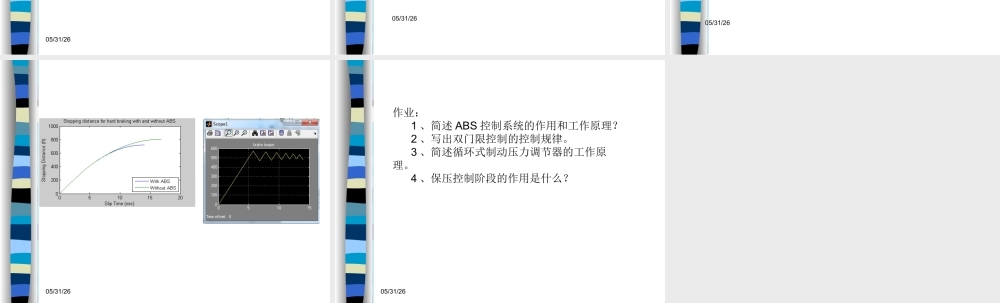 汽车主动安全技术2-4制动防抱死系统职业教育教学设计课件.ppt