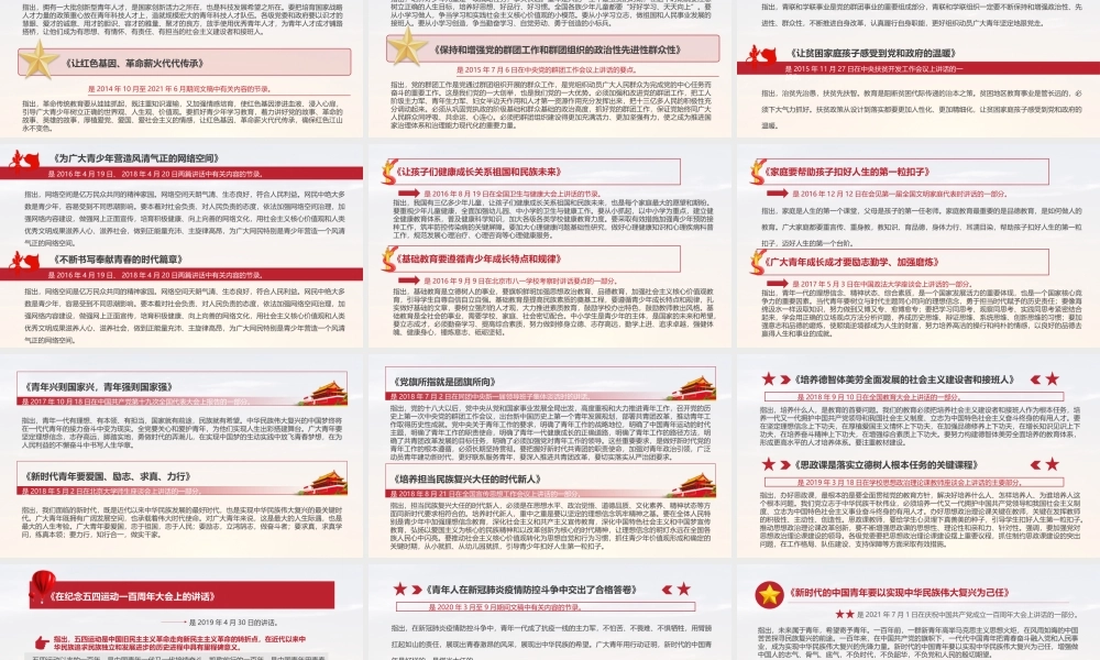 红色党政风论党的青年工作动态PPT.pptx