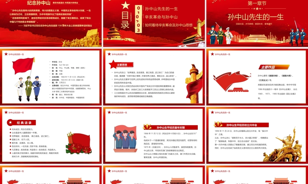 红色党政风孙中山与辛亥革命PPT.pptx