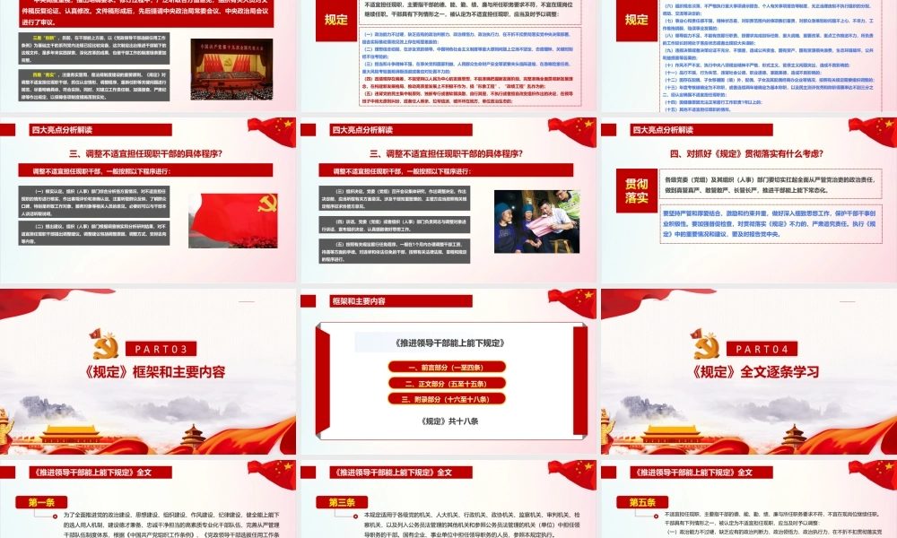 学习2022《推进领导干部能上能下规定》PPT.ppt